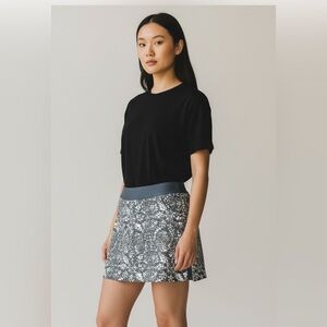 Mondetta Women’s  Skort -  Size Large - Gray & White Abstract Print